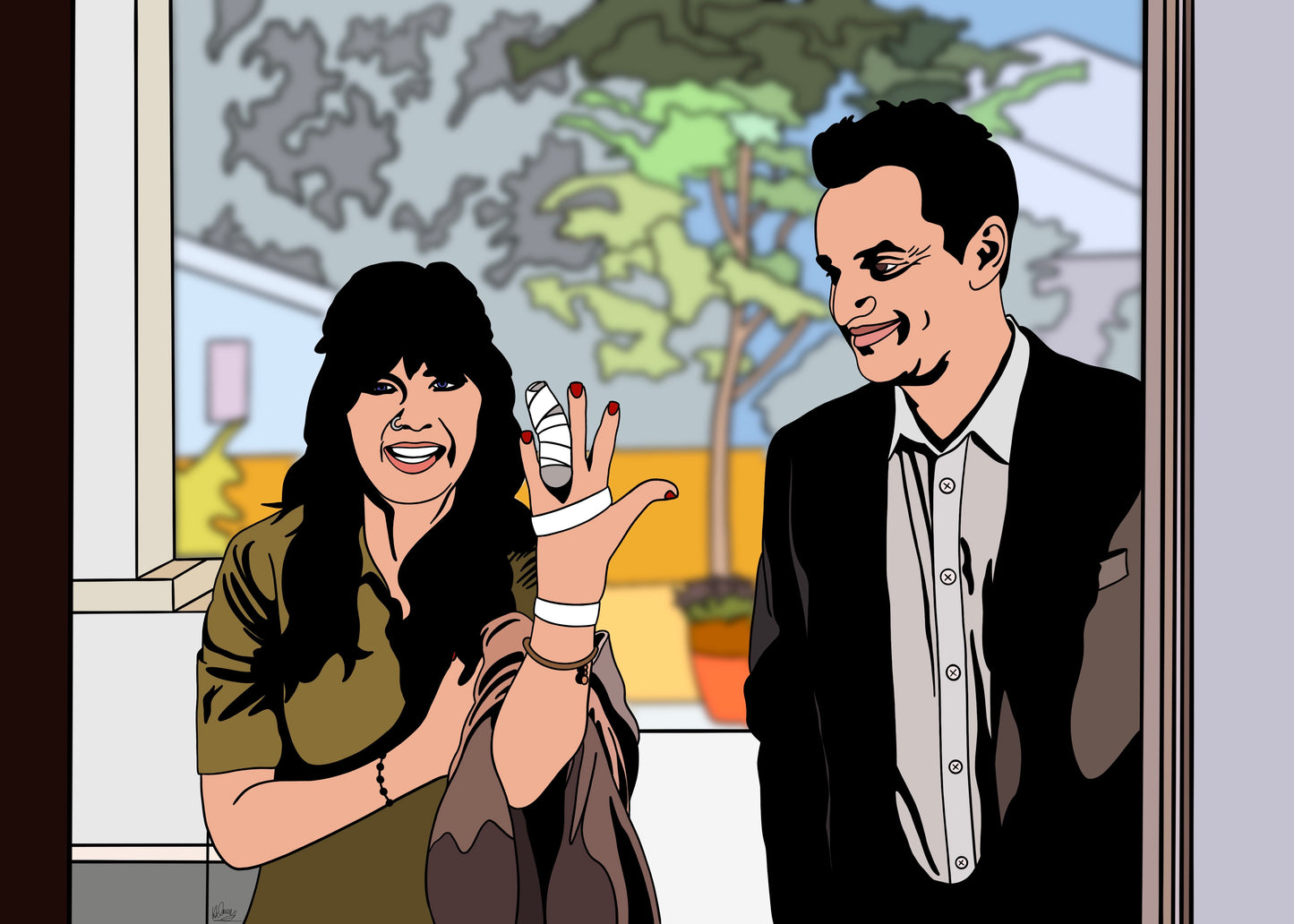 "Vespa accident" Print